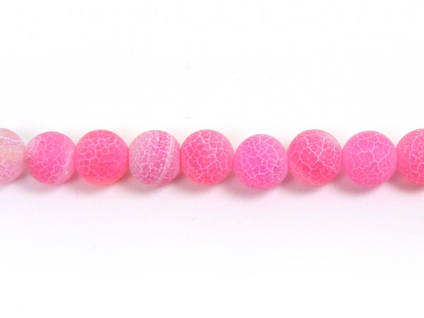 1 Strang Achat, Kugel, 8 mm, pink