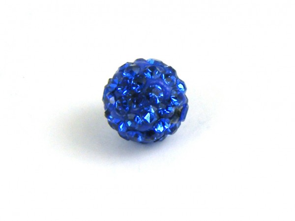 Shamballa Perle, 6 mm, blau