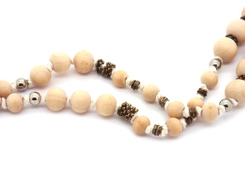 30 Stk. Holzperlen, 10 mm, hellbraun