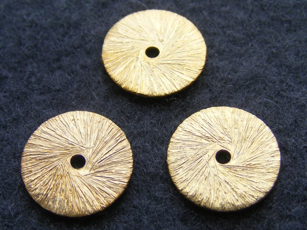 Scheibe, 12 mm, vergoldet