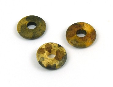 Keramik Scheibe, 9 mm, hellbraun-gesprenkelt