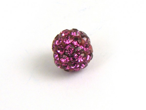 Shamballa Perle, 6 mm, pink
