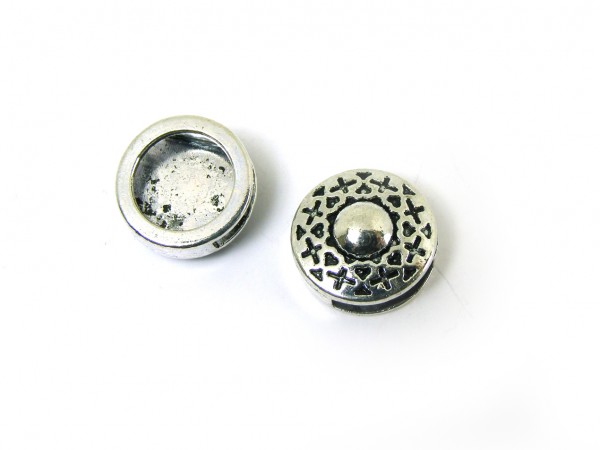 Scheibe, 14 mm, versilbert