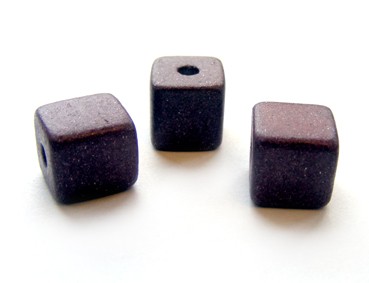 Keramik Würfel, 9 mm, beere