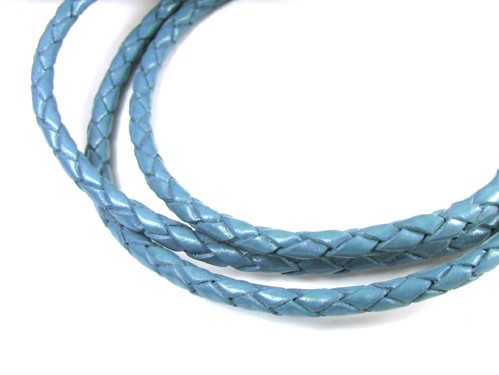 Lederband, 1 m, 2,5 mm, jeansblau