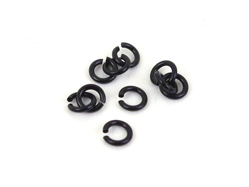 10 Binderinge, 5 mm, schwarz