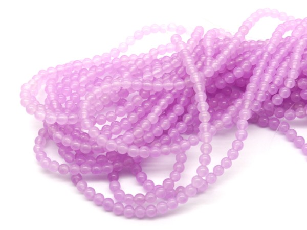 1 Strang Jade, 4 mm, flieder