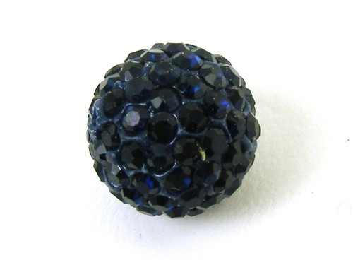 Shamballa Perle, 12 mm, dunkelblau