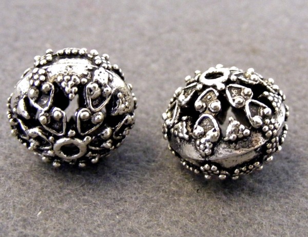 Kugel, 15 mm, versilbert