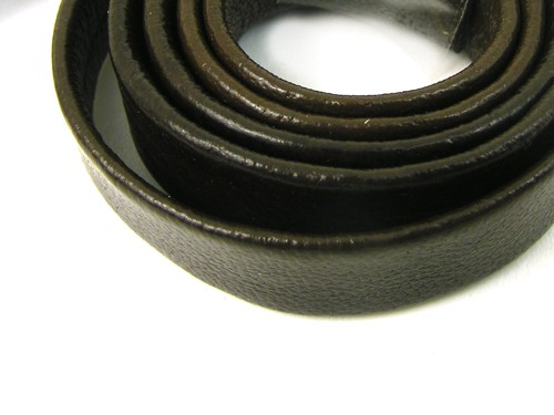 Lederband, 10 cm, 10 mm, schokobraun