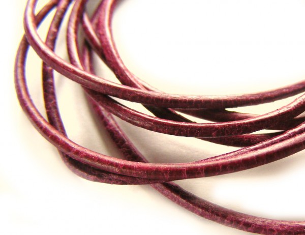 Ziegenleder, 1 Meter, 1,5 mm, bordeaux