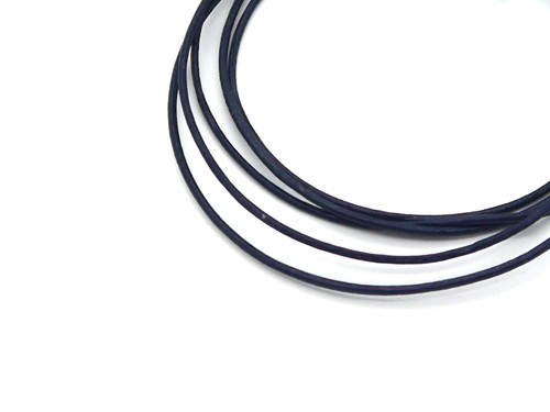 Rindleder, 1 m, 1 mm, dunkelblau