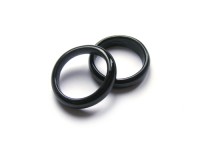 Glasring, ca. Ø 24 mm, schwarz, glanz Glasring, ca. Ø 24 mm, schwarz, glanz