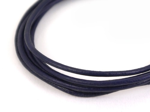 Rindleder, 1 m, 1,5 mm, dunkelblau