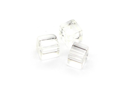 Würfel, Bergkristall, 6 mm, transparent