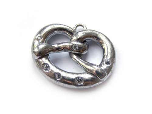 Breze mit Swarovski®, 20 mm, silber