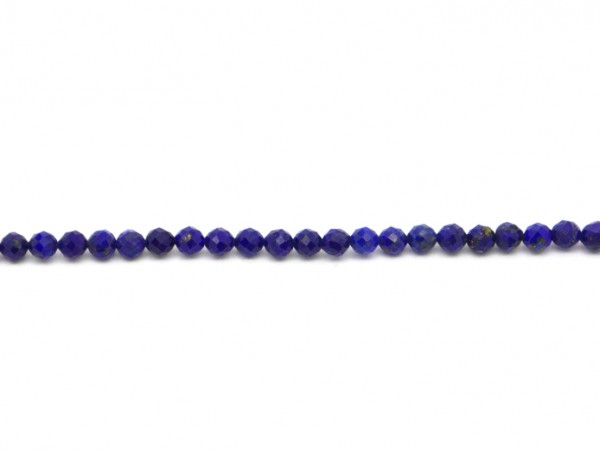 1 Strang echter Lapislazuli, 3,3 mm, königsblau
