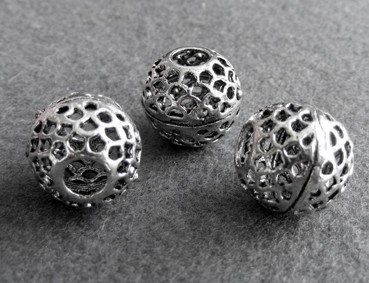 Kugel, 15 mm, versilbert