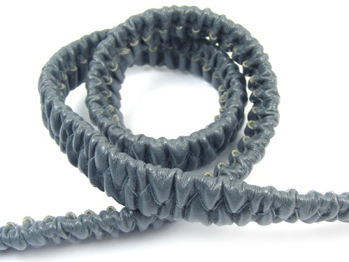 Lederband, 10 cm, 10 mm, grau