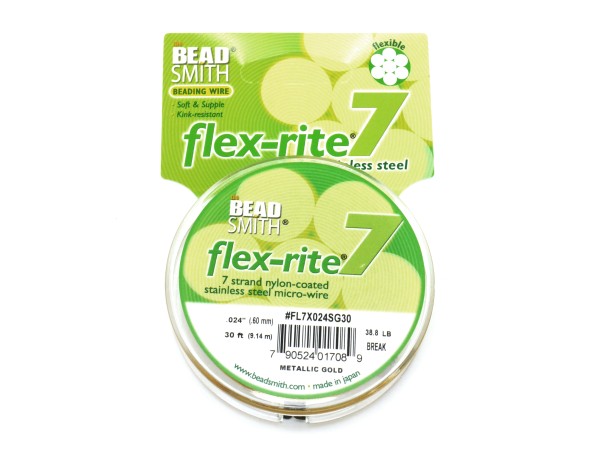 9,1 m Schmuckdraht, 0,60 mm, satingold